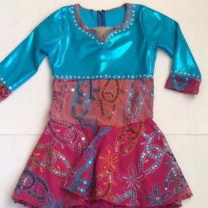 Embroidered  Cusotm Figure Skating Dress